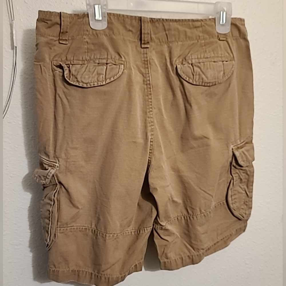 Faded Glory Men's Cargo Pocket Shorts Khaki Tan Size 34 - Picture 4 of 7